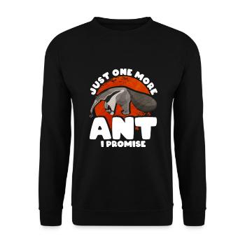 Dear Anteater Gift - Unisex Sweatshirt - black - Front - Alina (178cm) & Michal (187cm)