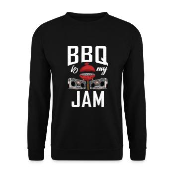 Grillades Barbecue Grillades - Sweat-shirt Unisexe - noir - Devant - Alina (178cm) & Michal (187cm)