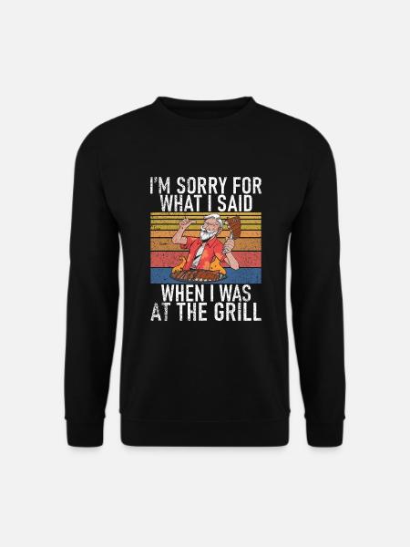 Grill Barbecue Grilling - Unisex Sweatshirt - black