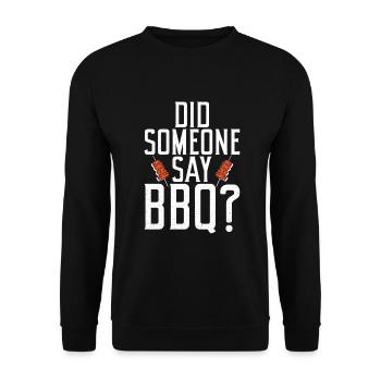 Grillades Barbecue Grillades - Sweat-shirt Unisexe - noir - Devant - Alina (178cm) & Michal (187cm)