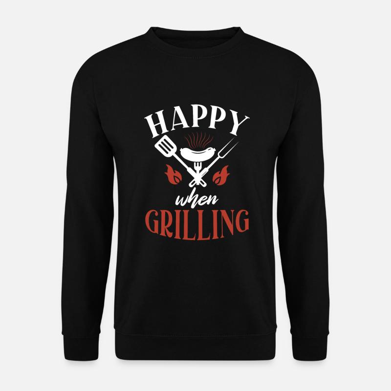 Grill Barbecue Grilling - Unisex Pullover - Schwarz