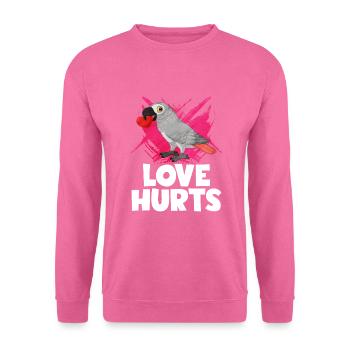 Cadeau de perroquet gris africain africain - Sweat-shirt Unisexe - rose - Devant