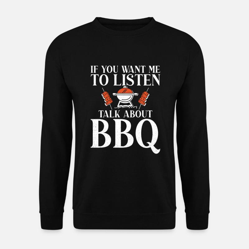 Grill Barbecue Grilling - Unisex Pullover - Schwarz