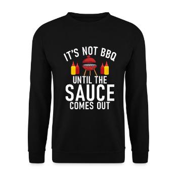 Grill Barbecue Grilling - Unisex Pullover - Schwarz - Vorne - Alina (178cm) & Michal (187cm)