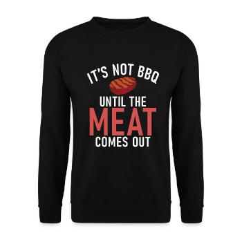 Grillades Barbecue Grillades - Sweat-shirt Unisexe - noir - Devant - Alina (178cm) & Michal (187cm)