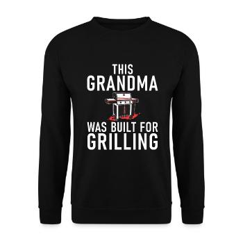 Grillades Barbecue Grillades - Sweat-shirt Unisexe - noir - Devant - Alina (178cm) & Michal (187cm)