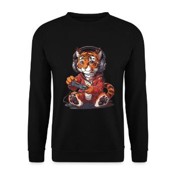 Bengali Video Game - Unisex Sweatshirt - black - Front - Alina (178cm) & Michal (187cm)