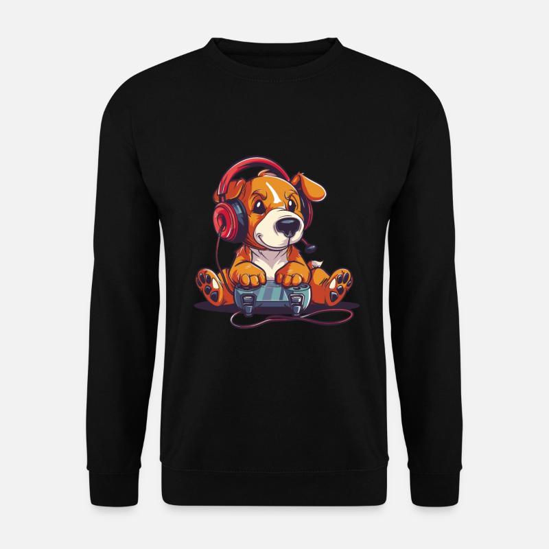 Hundevideospiel - Unisex Pullover - Schwarz