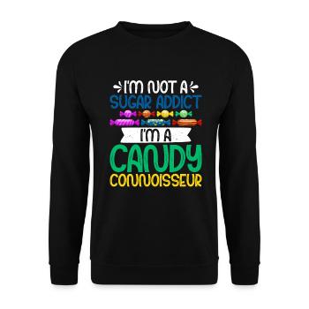 Candy Gift - Unisex Sweatshirt - black - Front - Alina (178cm) & Michal (187cm)