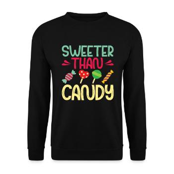 Candy Gift - Unisex Sweatshirt - black - Front - Alina (178cm) & Michal (187cm)
