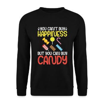 Candy Gift - Unisex Sweatshirt - black - Front - Alina (178cm) & Michal (187cm)