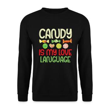 Candy Gift - Unisex Sweatshirt - black - Front - Alina (178cm) & Michal (187cm)