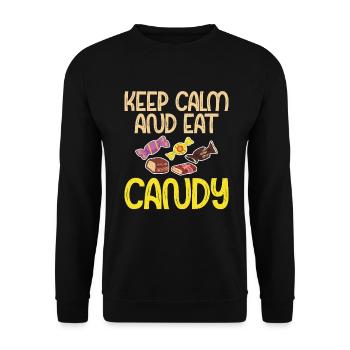 Candy Gift - Unisex Sweatshirt - black - Front - Alina (178cm) & Michal (187cm)