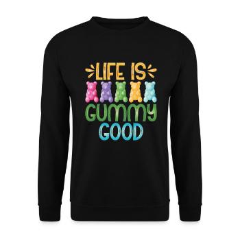 Candy Gift - Unisex Sweatshirt - black - Front - Alina (178cm) & Michal (187cm)