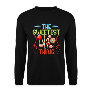 Candy Gift - Unisex Sweatshirt - black - Front - Alina (178cm) & Michal (187cm)