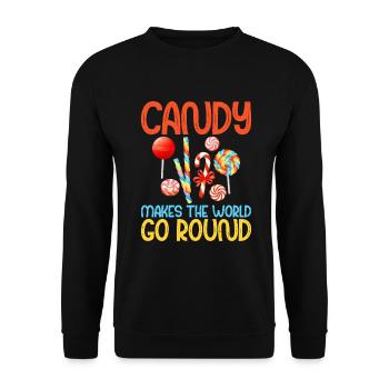Candy Gift - Unisex Sweatshirt - black - Front - Alina (178cm) & Michal (187cm)