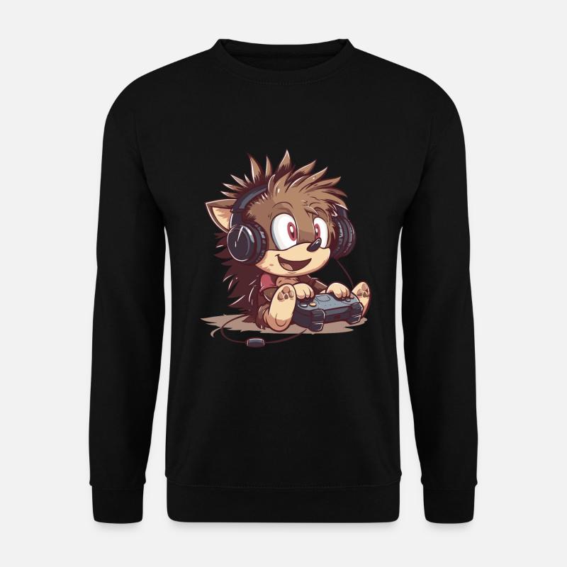 Igel Videospiel - Unisex Pullover - Schwarz