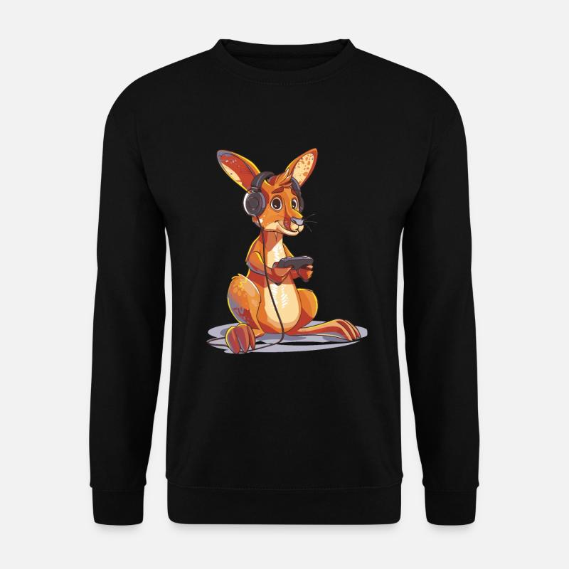 Känguru Videospiel - Unisex Pullover - Schwarz