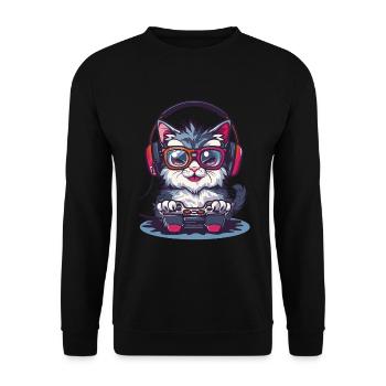 Persisches Videospiel - Unisex Pullover - Schwarz - Vorne - Alina (178cm) & Michal (187cm)