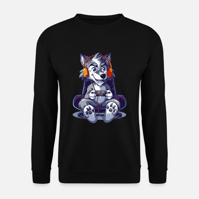 Wolf Video Game - Unisex Sweatshirt - black