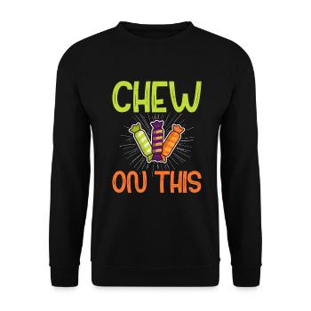 Cadeau de bonbons - Sweat-shirt Unisexe - noir - Devant - Alina (178cm) & Michal (187cm)