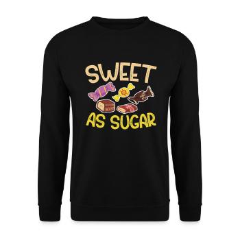 Cadeau de bonbons - Sweat-shirt Unisexe - noir - Devant - Alina (178cm) & Michal (187cm)