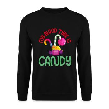 Cadeau de bonbons - Sweat-shirt Unisexe - noir - Devant - Alina (178cm) & Michal (187cm)