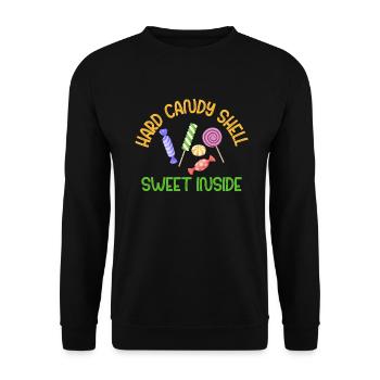 Candy Gift - Unisex Sweatshirt - black - Front - Alina (178cm) & Michal (187cm)