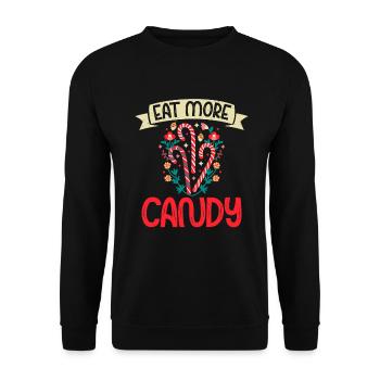 Candy Gift - Unisex Sweatshirt - black - Front - Alina (178cm) & Michal (187cm)