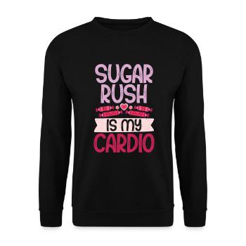 Candy Gift - Unisex Sweatshirt - black - Front - Alina (178cm) & Michal (187cm)