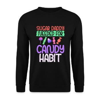 Candy Gift - Unisex Sweatshirt - black - Front - Alina (178cm) & Michal (187cm)