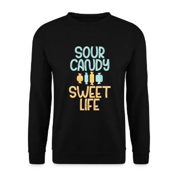 Cadeau de bonbons - Sweat-shirt Unisexe - noir - Devant - Alina (178cm) & Michal (187cm)