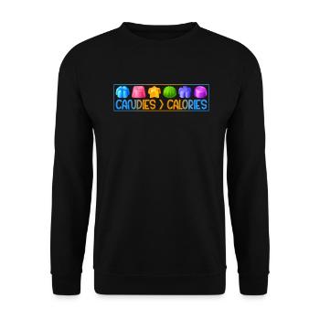 Candy Gift - Unisex Sweatshirt - black - Front - Alina (178cm) & Michal (187cm)