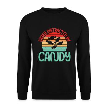 Candy Gift - Unisex Sweatshirt - black - Front - Alina (178cm) & Michal (187cm)