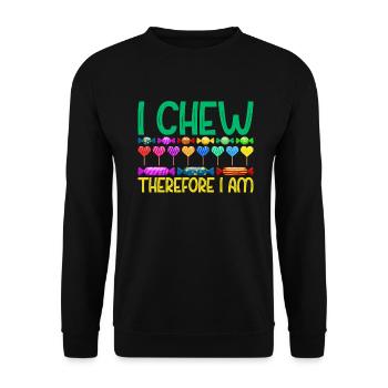 Candy Gift - Unisex Sweatshirt - black - Front - Alina (178cm) & Michal (187cm)