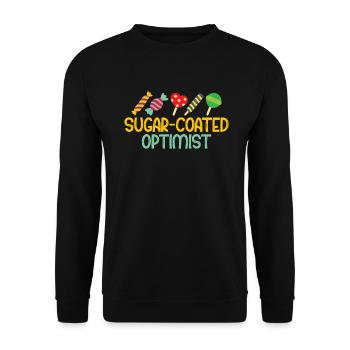 Cadeau de bonbons - Sweat-shirt Unisexe - noir - Devant - Alina (178cm) & Michal (187cm)