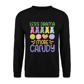 Candy Gift - Unisex Sweatshirt - black - Front - Alina (178cm) & Michal (187cm)