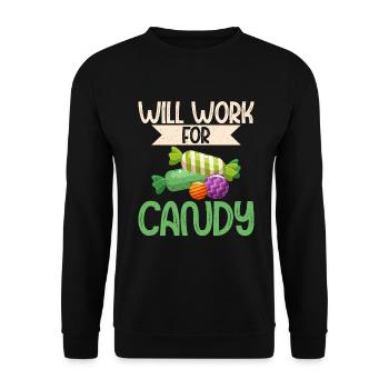 Candy Gift - Unisex Sweatshirt - black - Front - Alina (178cm) & Michal (187cm)
