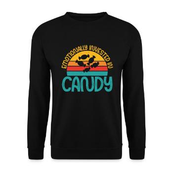 Cadeau de bonbons - Sweat-shirt Unisexe - noir - Devant - Alina (178cm) & Michal (187cm)