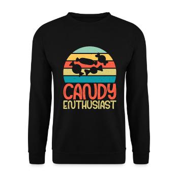 Candy Gift - Unisex Sweatshirt - black - Front - Alina (178cm) & Michal (187cm)