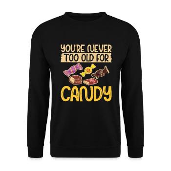 Candy Gift - Unisex Sweatshirt - black - Front - Alina (178cm) & Michal (187cm)