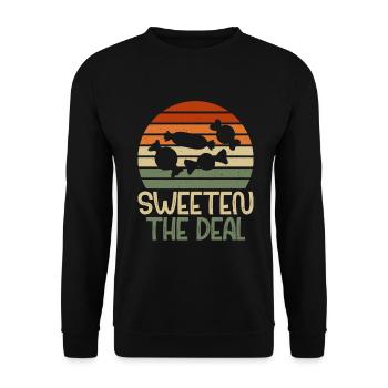 Candy Gift - Unisex Sweatshirt - black - Front - Alina (178cm) & Michal (187cm)