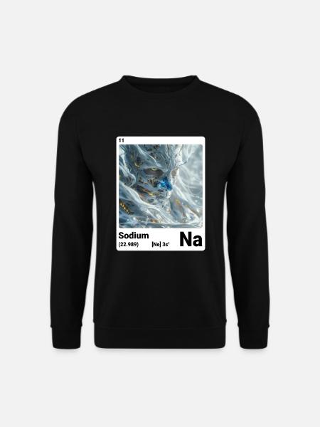 Periodic table element sodium (Na) 011 - Unisex Sweatshirt - black