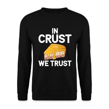 Cheesecake Gift - Unisex Sweatshirt - black - Front - Alina (178cm) & Michal (187cm)