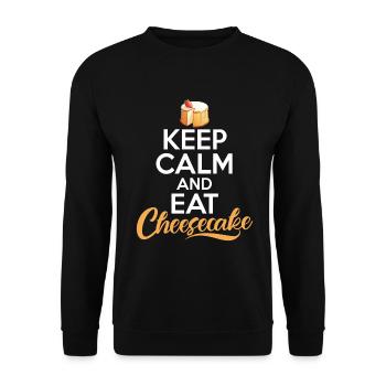Cadeau de gâteau au fromage - Sweat-shirt Unisexe - noir - Devant - Alina (178cm) & Michal (187cm)