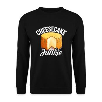 Cheesecake Gift - Unisex Sweatshirt - black - Front - Alina (178cm) & Michal (187cm)