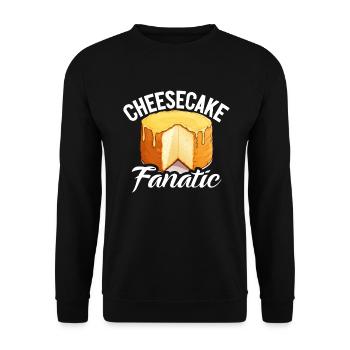 Cheesecake Gift - Unisex Sweatshirt - black - Front - Alina (178cm) & Michal (187cm)