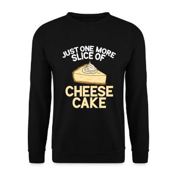 Cheesecake Gift - Unisex Sweatshirt - black - Front - Alina (178cm) & Michal (187cm)