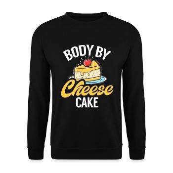 Cadeau de gâteau au fromage - Sweat-shirt Unisexe - noir - Devant - Alina (178cm) & Michal (187cm)