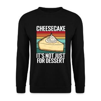 Cadeau de gâteau au fromage - Sweat-shirt Unisexe - noir - Devant - Alina (178cm) & Michal (187cm)